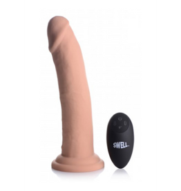 XR Brands Swell - Inflatable and Vibrating Silicone Dildo - 7 / 18 cm