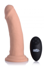 XR Brands Swell - Inflatable and Vibrating Silicone Dildo - 7 / 18 cm