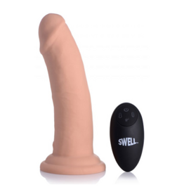 XR Brands Swell - Inflatable and Vibrating Silicone Dildo - 7 / 18 cm