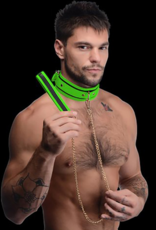 XR Brands Kink in the Dark - Glow in the Dark Collar and Leash