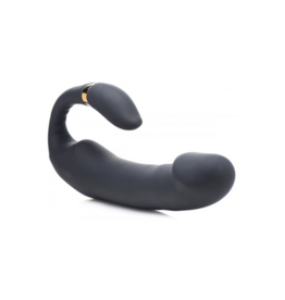 XR Brands Pleasure - Silicone Vibrator with Clitoris Stimulator