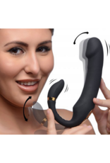 XR Brands Pleasure - Silicone Vibrator with Clitoris Stimulator