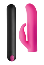 XR Brands XL Bullet and Rabbit Silicone Sleeve
