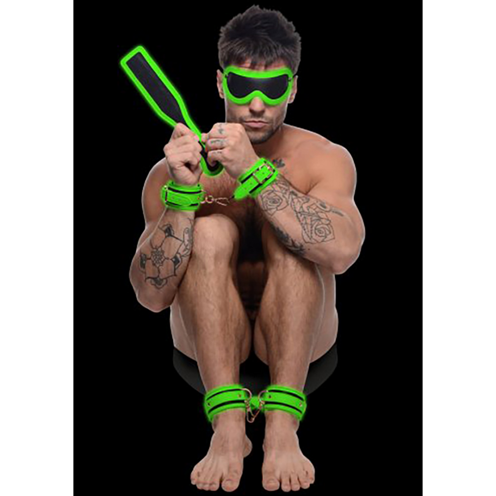 XR Brands Kink in the Dark - Glow in the Dark Hog Tie Set