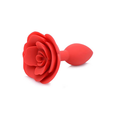 Image of XR Brands Booty Bloom - Silicone Rose Anal Plug - Medium