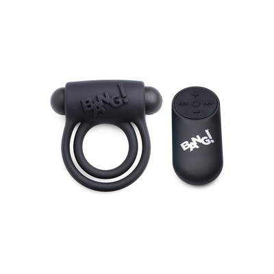 Image of XR Brands Silicone Cockring and Bullet with Remote Control