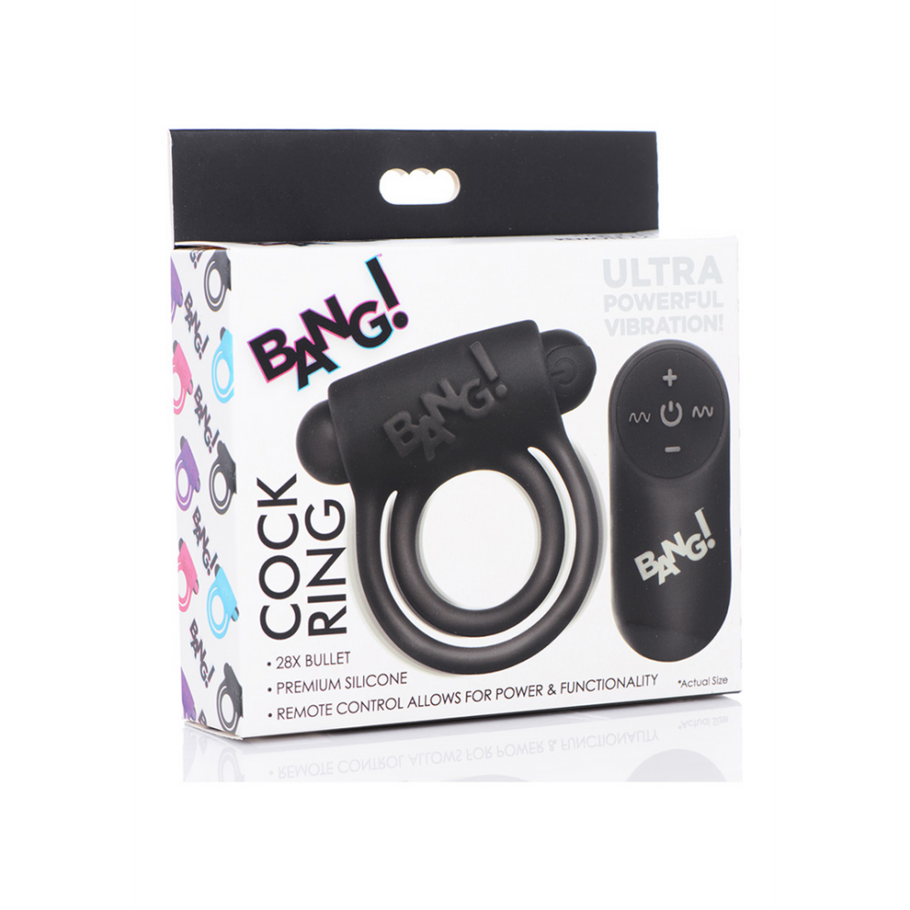 XR Brands Silicone Cockring and Bullet with Remote Control