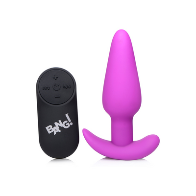 Image of XR Brands Vibrating Silicone Butt Plug with Remote Control