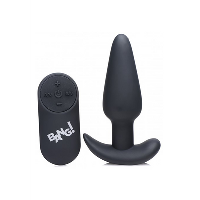 Image of XR Brands Vibrating Silicone Butt Plug with Remote Control