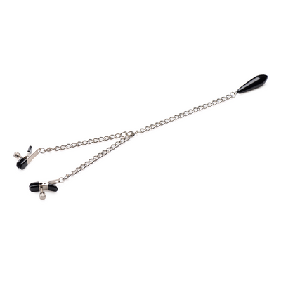 Image of XR Brands Titty Taunter - Nipple Clamps with Weighted Bead