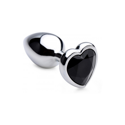 Image of XR Brands Black Heart - Butt Plug - Small