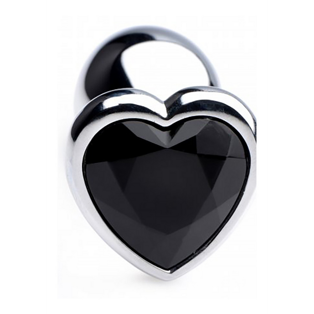 XR Brands Black Heart - Butt Plug - Small
