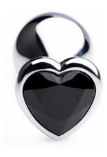 XR Brands Black Heart - Butt Plug - Medium