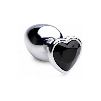 Image of XR Brands Black Heart - Butt Plug - Large