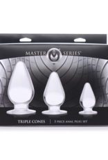 XR Brands Triple Cones - Anal Plug Set - 3 Pieces