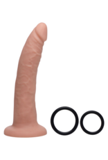 XR Brands Charmed - Silicone Dildo with Harness - 7.5 / 19 cm
