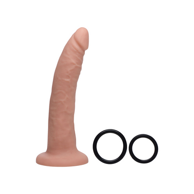 XR Brands Charmed - Silicone Dildo with Harness - 7.5 / 19 cm