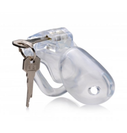 XR Brands Clear Captor - Chastity Cage with Keys - Small