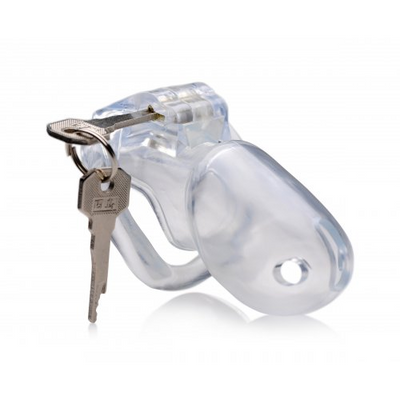 Image of XR Brands Clear Captor - Chastity Cage with Keys - Small