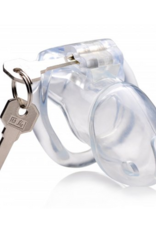 XR Brands Clear Captor - Chastity Cage with Keys - Medium