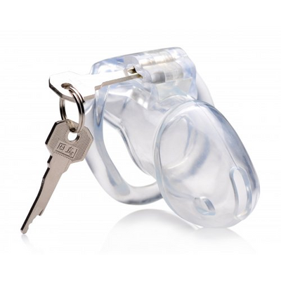 Image of XR Brands Clear Captor - Chastity Cage with Keys - Medium