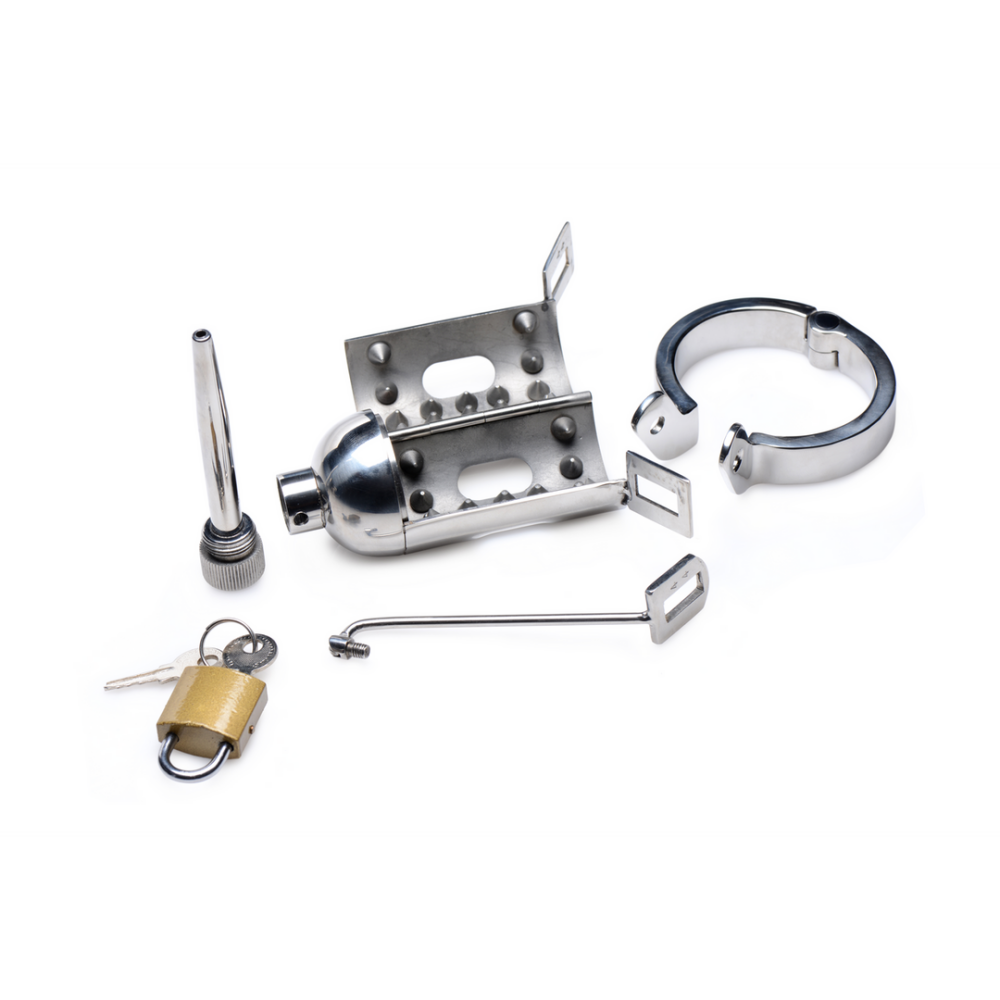 XR Brands Spiked Chamber Chastity Cage