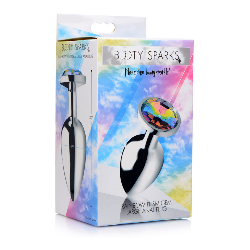 XR Brands Rainbow Prism - Butt Plug - Large