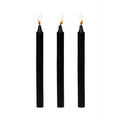 XR Brands Dark Drippers - Fetish Drip Candles - 3 Pieces