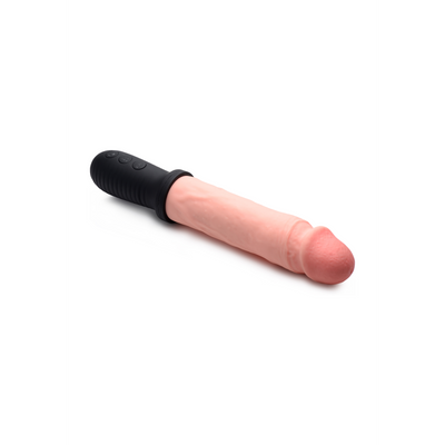 Image of XR Brands Auto Pounder - Vibrating and Thrusting Dildo with Handle