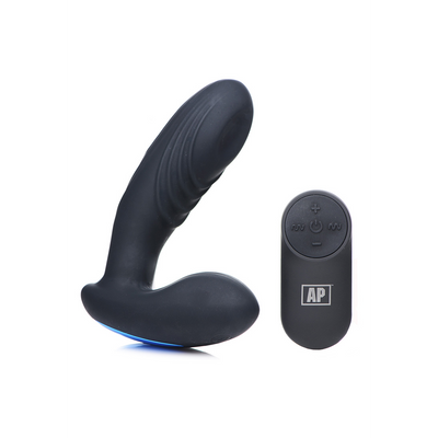 XR Brands P-Thump - Tapping Prostate Vibrator with Remote Control and 7 Speeds
