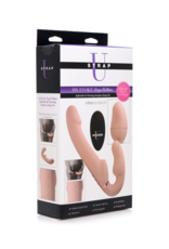 XR Brands Evoke Ergo-Fit - Opblaasbare en Vibrerende Strapless Strap-On