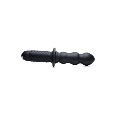 Image of XR Brands The Groove - Silicone Vibrator with Handle - Black