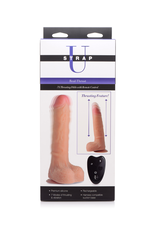 XR Brands Real Thrust - Thrusting Silicone Dildo with Remote Control