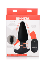 XR Brands Gyro R - Curved Rimming Plug with Remote Control