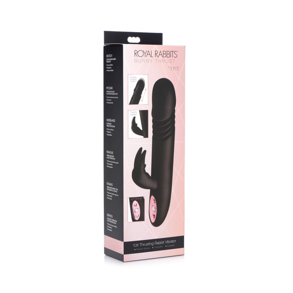 XR Brands Royal Rabbits Bunny Thrust - Thrusting Rabbit Vibrator