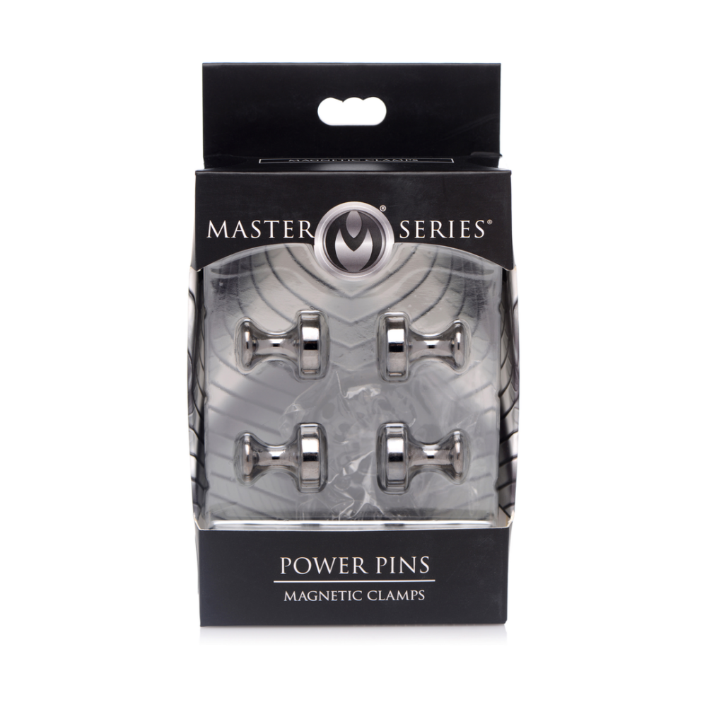 XR Brands Power Pins - Magnetic Nipple Clamp Set