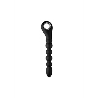 Image of XR Brands Dark Scepter - Vibrating Silicone Anal Beads