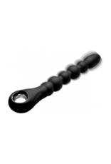 XR Brands Dark Scepter - Vibrating Silicone Anal Beads