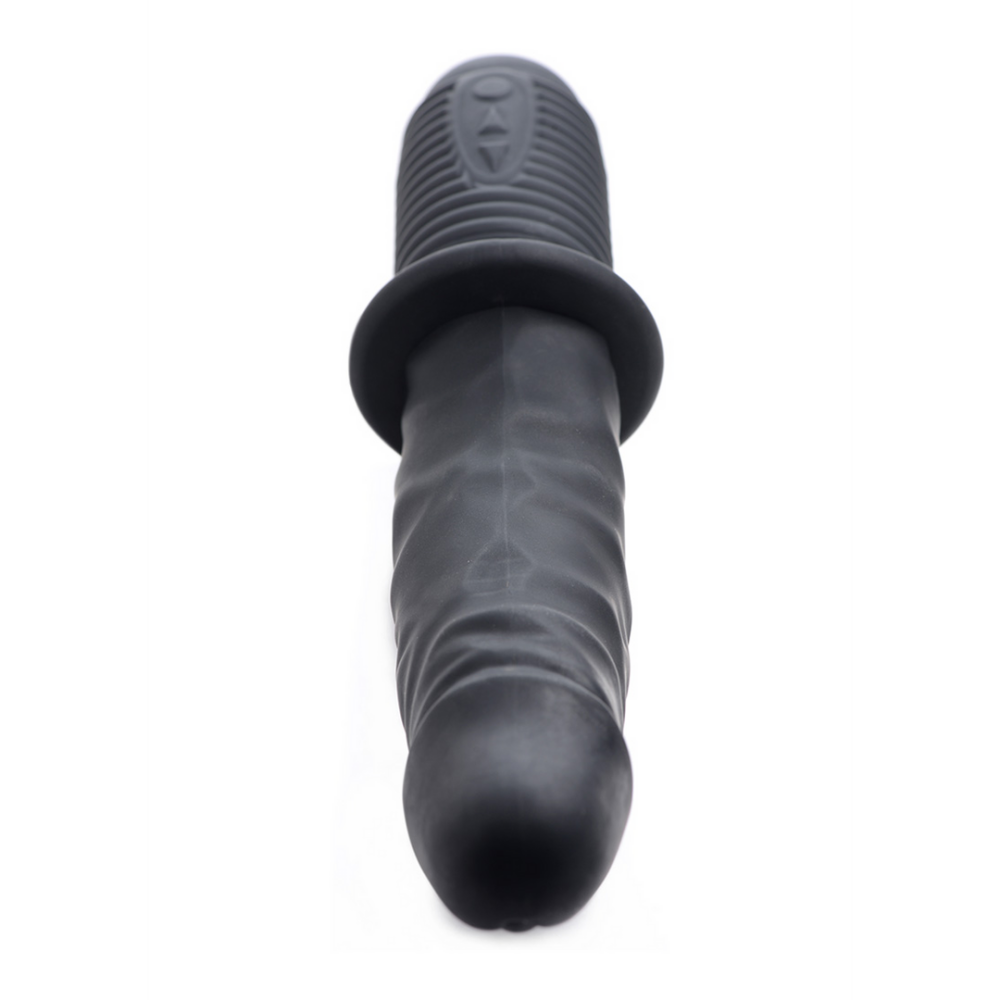 XR Brands Power Pounder - Vibrating and Thrusting Silicone Dildo