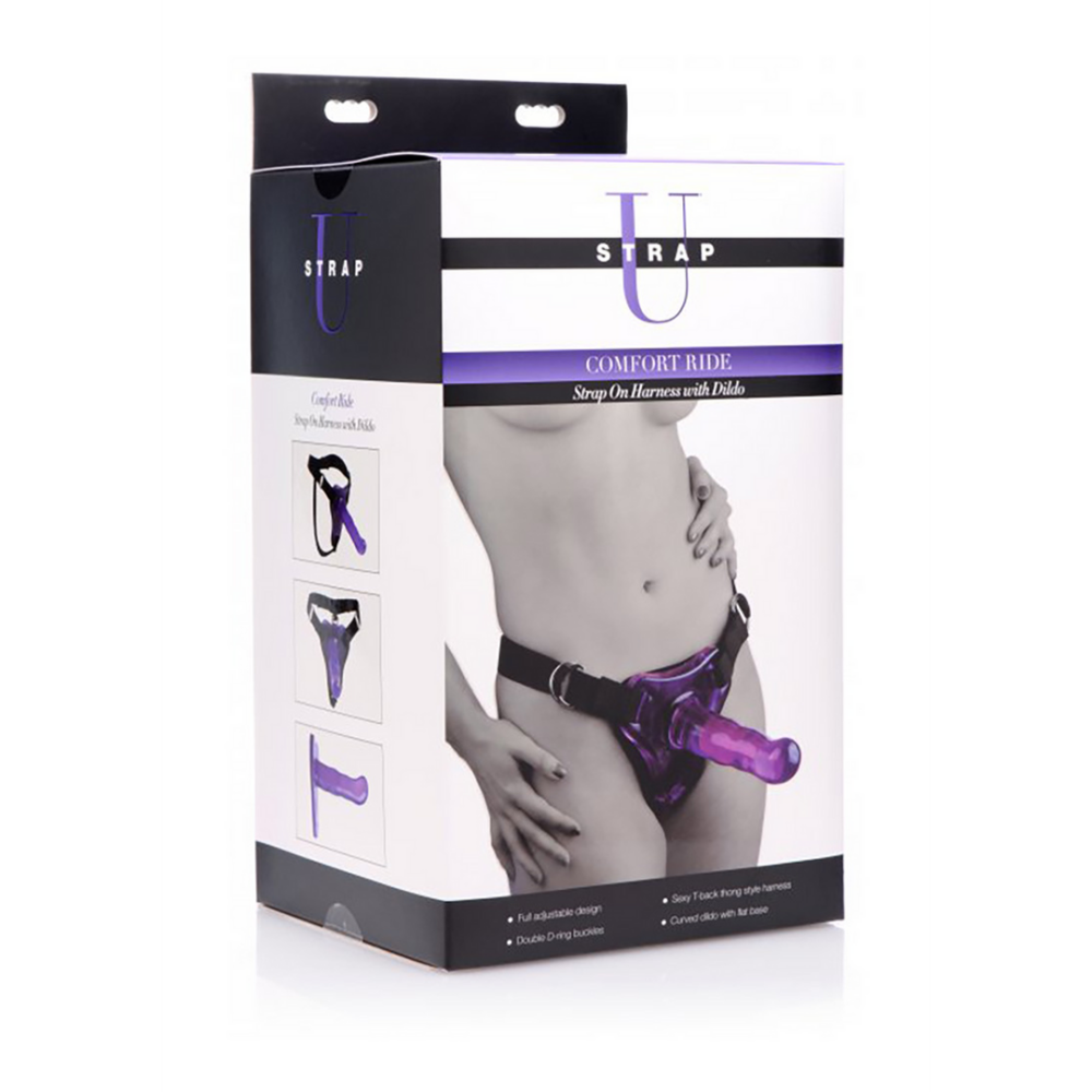 XR Brands Comfort Ride - Strap On Harness with Dildo