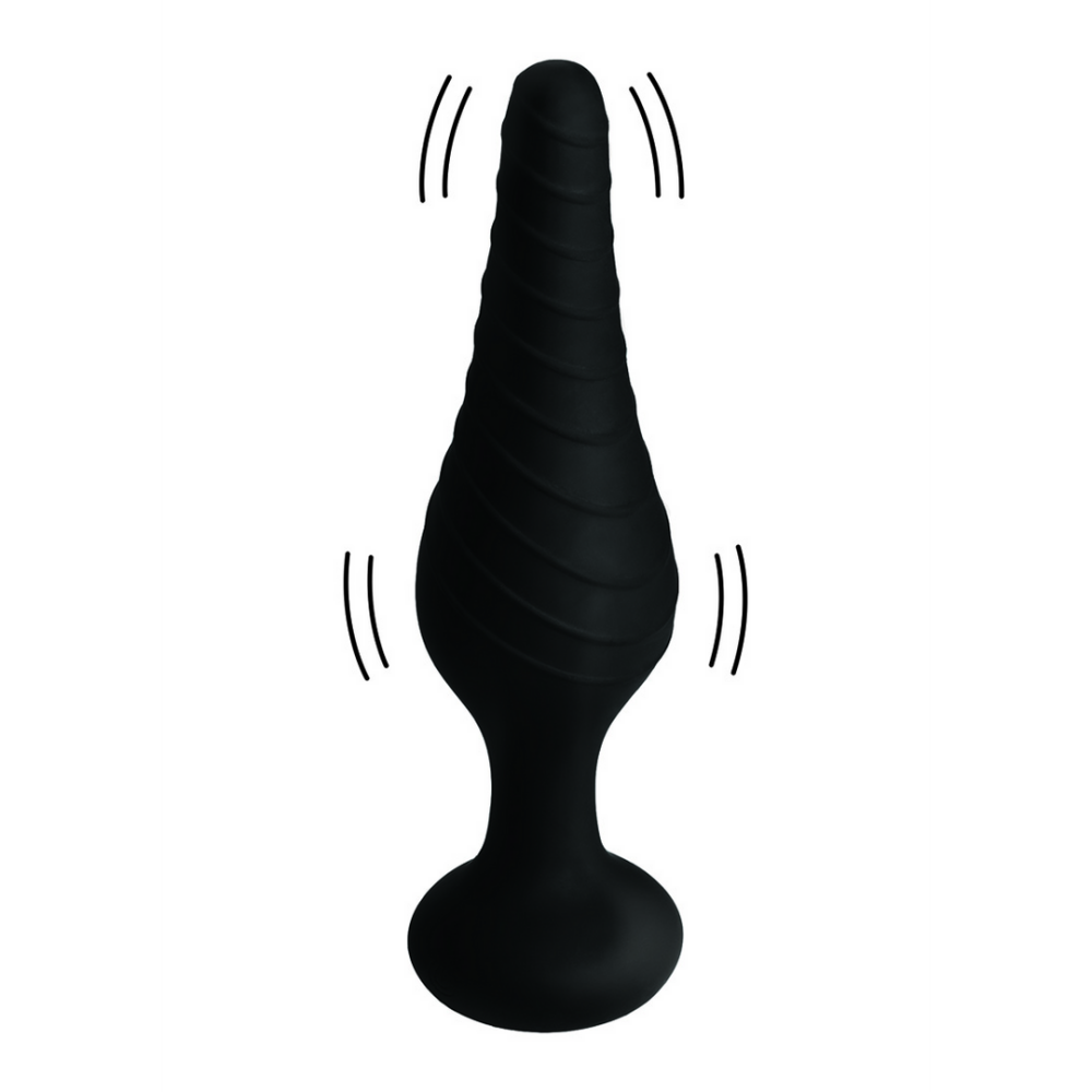 XR Brands Silicone Vibrating Anal Plug with Remote Control