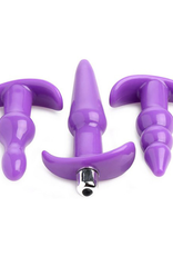 XR Brands 4 Piece Vibrating Butt Plug Set