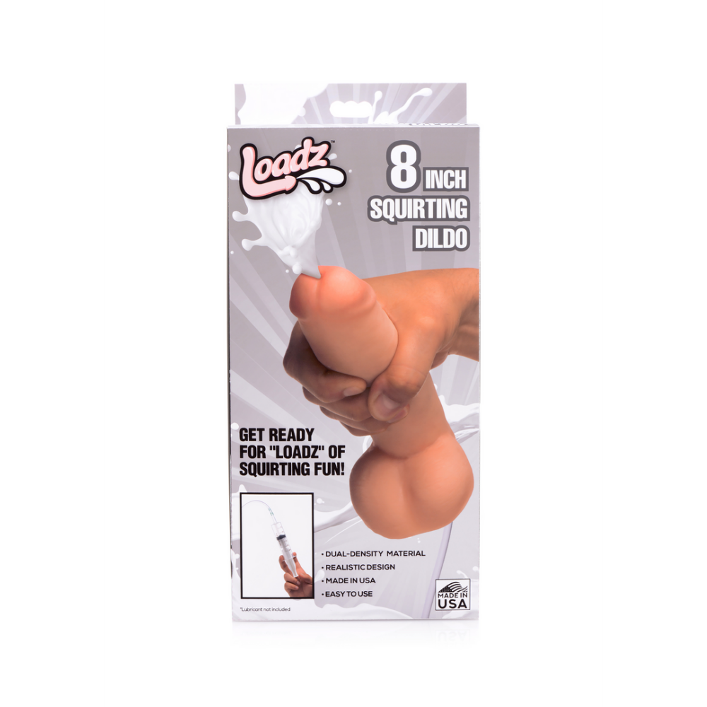 XR Brands Realistic Dual Density Squirting Dildo - 8 / 20,5 cm