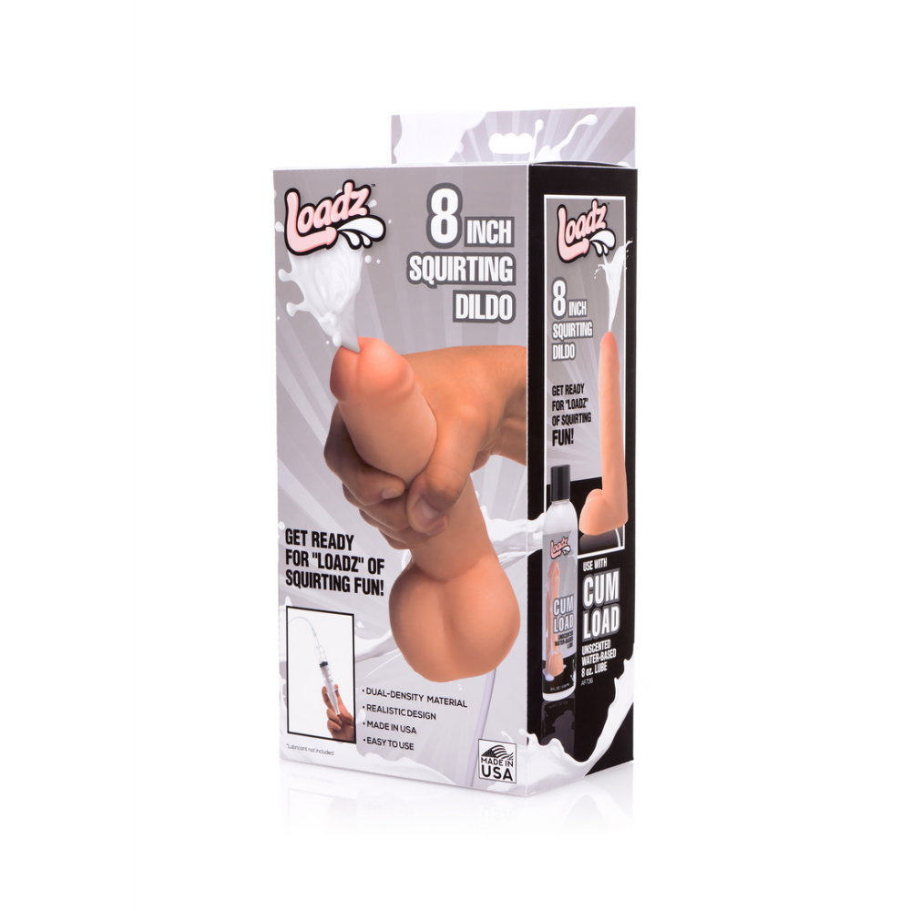 XR Brands Realistic Dual Density Squirting Dildo - 8 / 20,5 cm