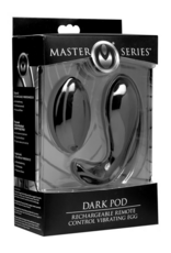 XR Brands Dark Pod - Rechargeable Vibrating Egg with Remote Control