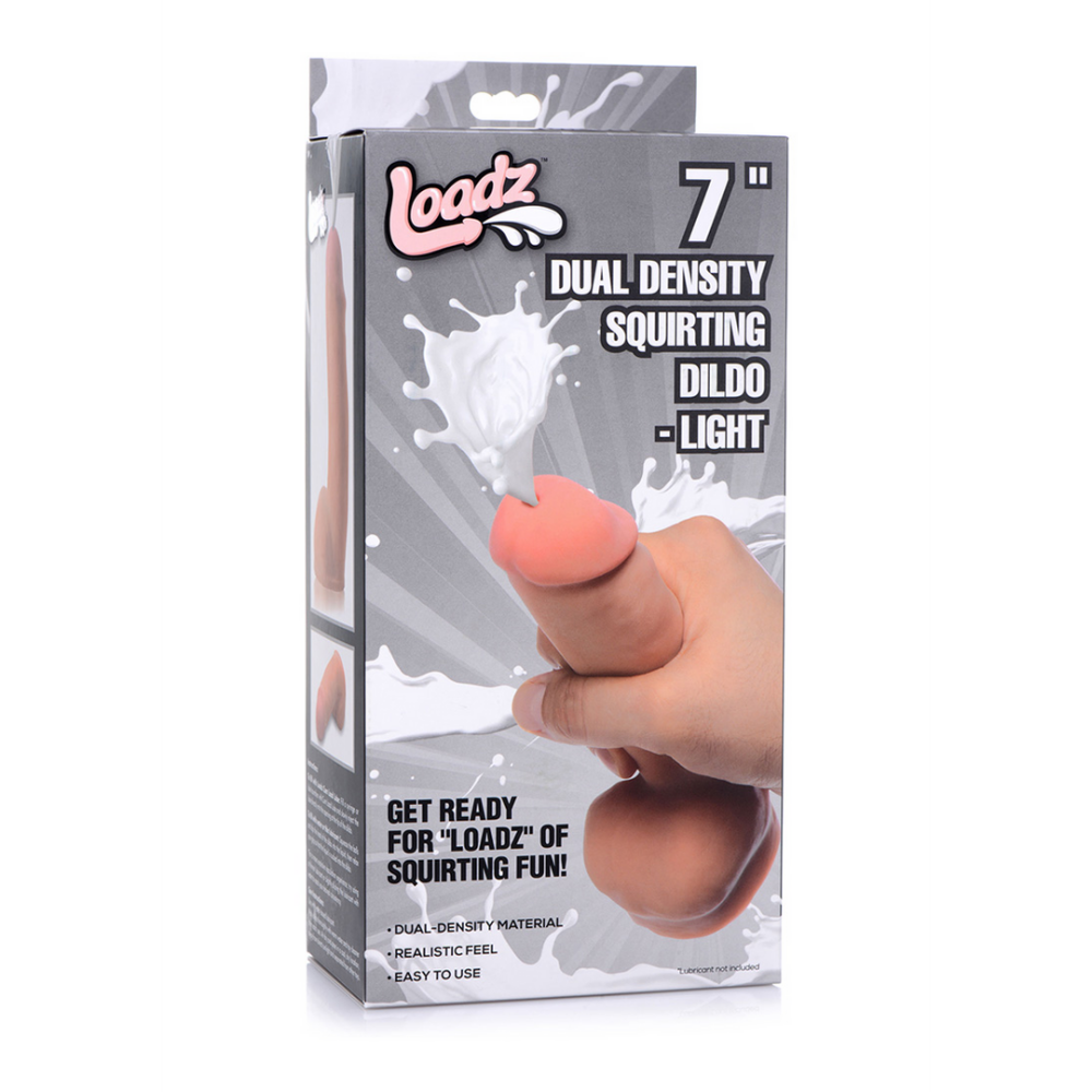 XR Brands Dual Density Squirting Dildo - 7 / 18 cm