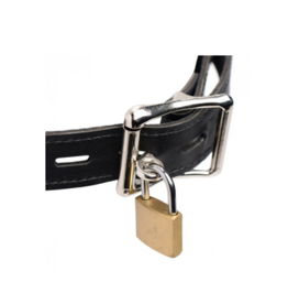 XR Brands Musk Athletic Cup - Muzzle met Verwijderbare Bandjes
