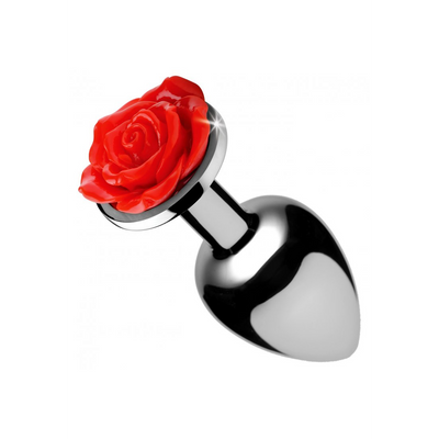 Image of XR Brands Red Rose - Butt Plug - Small