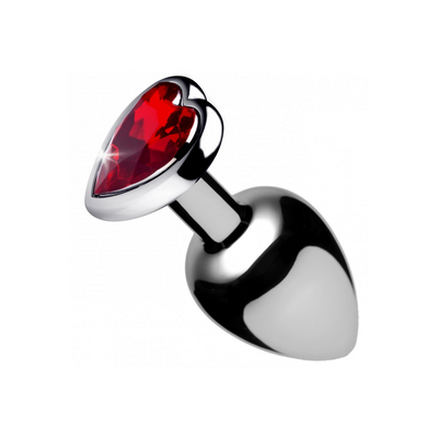 Image of XR Brands Red Heart Gem - Butt Plug - Medium