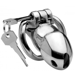 XR Brands Rikers 24-7 - Stainless Steel Locking Chastity Cage